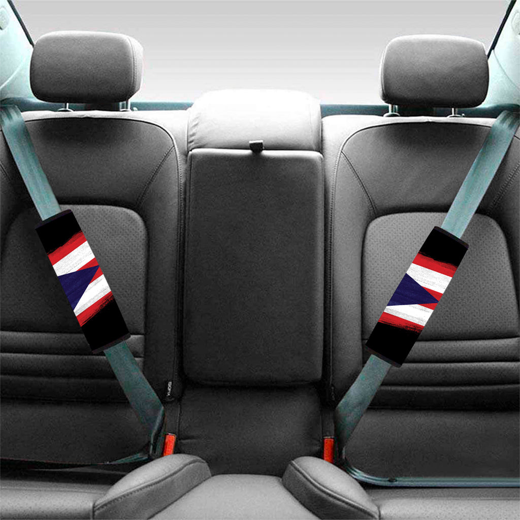 Flag Of Puerto Rico Print Car Seat Belt Covers