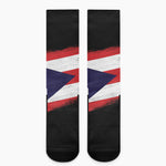 Flag Of Puerto Rico Print Crew Socks