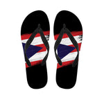 Flag Of Puerto Rico Print Flip Flops