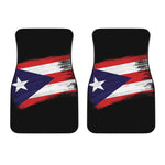 Flag Of Puerto Rico Print Front Car Floor Mats