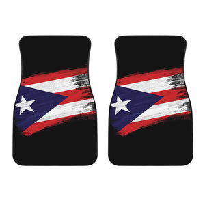 Flag Of Puerto Rico Print Front Car Floor Mats