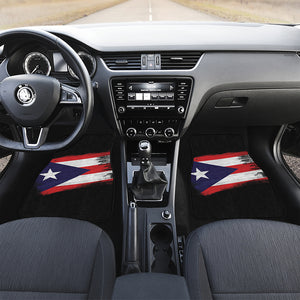 Flag Of Puerto Rico Print Front Car Floor Mats