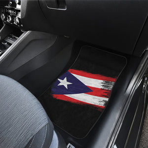 Flag Of Puerto Rico Print Front Car Floor Mats