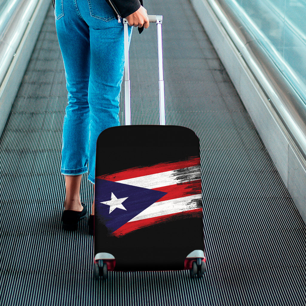 Flag Of Puerto Rico Print Luggage Cover