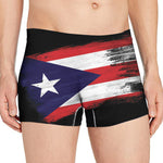 Flag Of Puerto Rico Print Men's Boxer Briefs