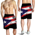 Flag Of Puerto Rico Print Men's Shorts
