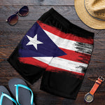 Flag Of Puerto Rico Print Men's Shorts