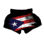 Flag Of Puerto Rico Print Muay Thai Boxing Shorts