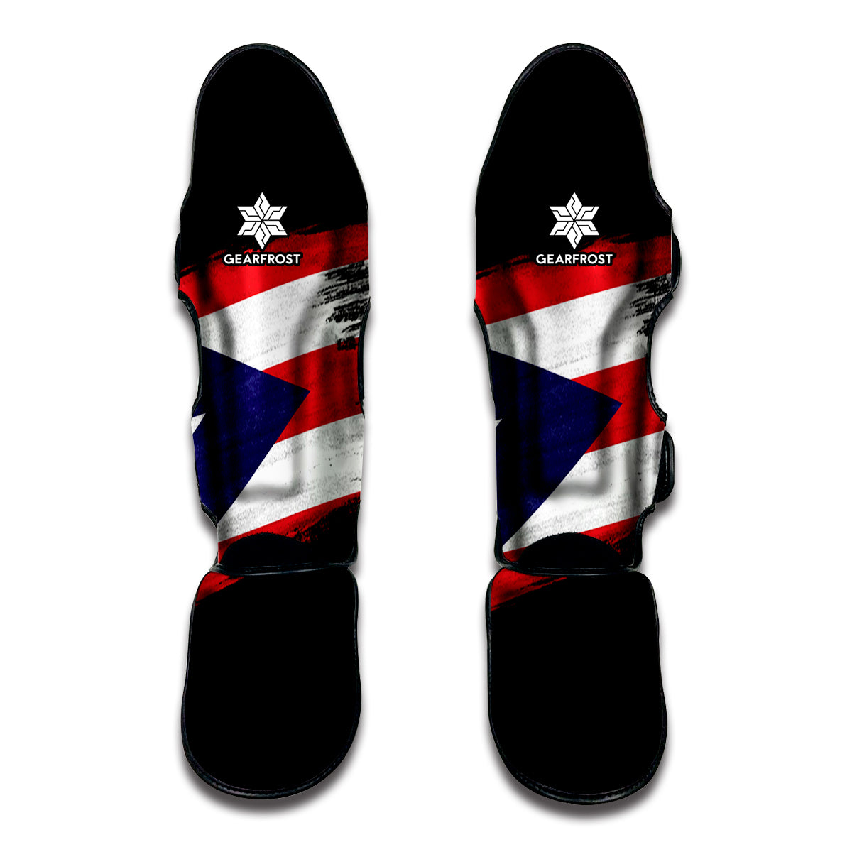 Flag Of Puerto Rico Print Muay Thai Shin Guard