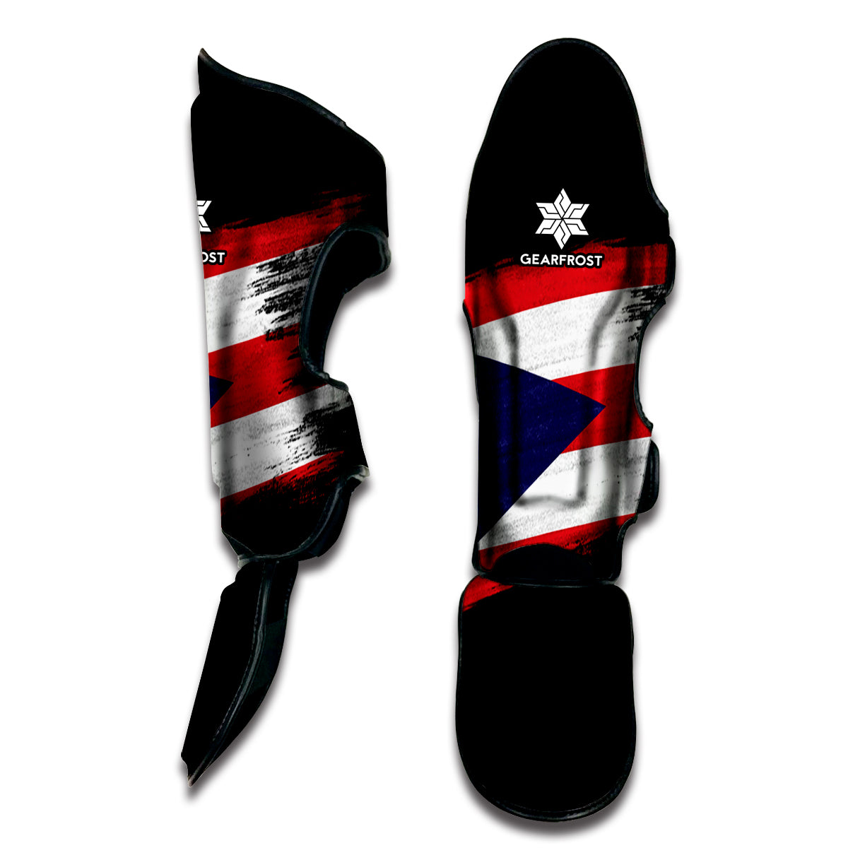 Flag Of Puerto Rico Print Muay Thai Shin Guard