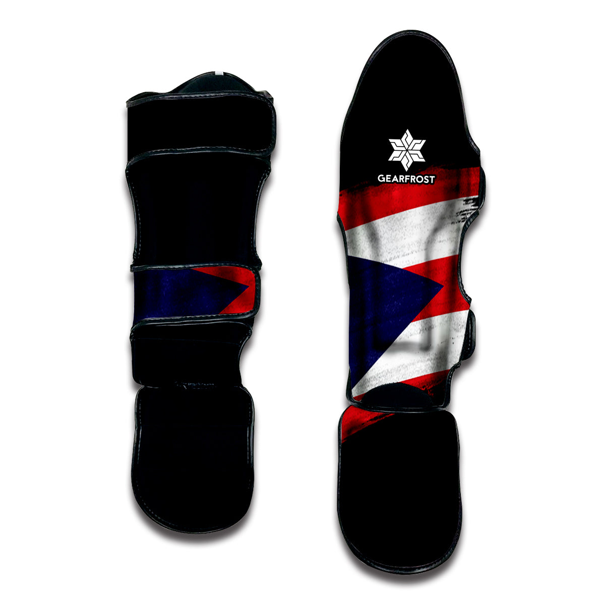 Flag Of Puerto Rico Print Muay Thai Shin Guard