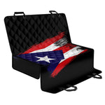 Flag Of Puerto Rico Print Pet Car Back Seat Cover