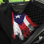 Flag Of Puerto Rico Print Pet Car Back Seat Cover