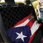 Flag Of Puerto Rico Print Pet Car Back Seat Cover