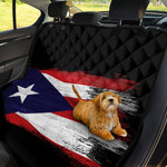 Flag Of Puerto Rico Print Pet Car Back Seat Cover