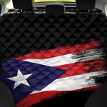 Flag Of Puerto Rico Print Pet Car Back Seat Cover