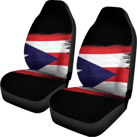 Flag Of Puerto Rico Print Universal Fit Car Seat Covers