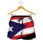 Flag Of Puerto Rico Print Women's Shorts