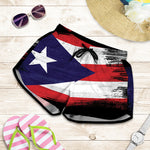 Flag Of Puerto Rico Print Women's Shorts