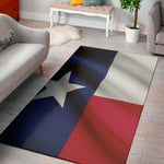 Flag Of Texas Print Area Rug