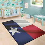 Flag Of Texas Print Area Rug