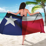 Flag Of Texas Print Beach Sarong Wrap