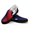 Flag Of Texas Print Black Slip On Sneakers