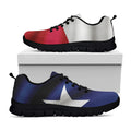 Flag Of Texas Print Black Running Shoes