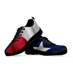 Flag Of Texas Print Black Sneakers