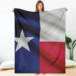 Flag Of Texas Print Blanket