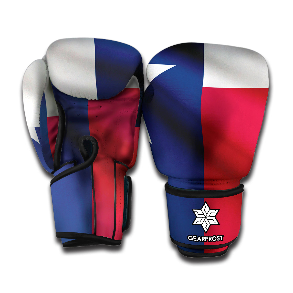 Flag Of Texas Print Boxing Gloves