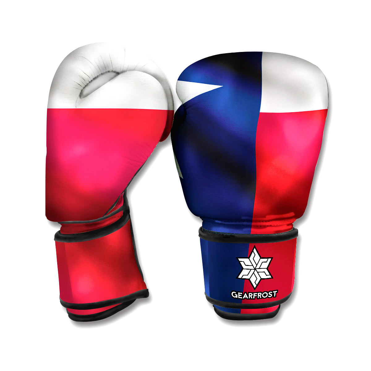 Flag Of Texas Print Boxing Gloves