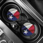 Flag Of Texas Print Car Coasters