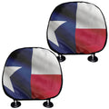 Flag Of Texas Print Car Headrest Covers