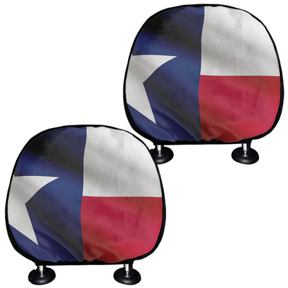Flag Of Texas Print Car Headrest Covers