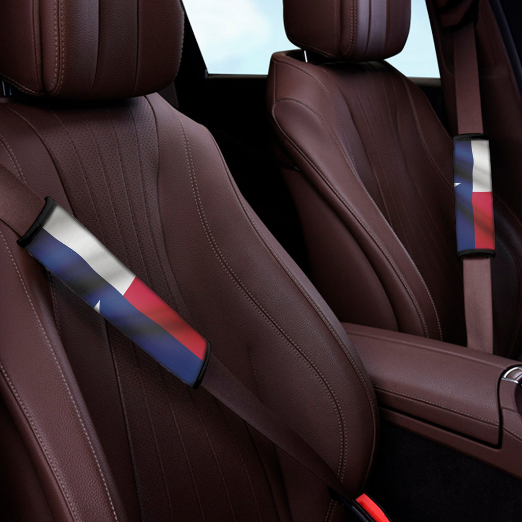 Flag Of Texas Print Car Seat Belt Covers
