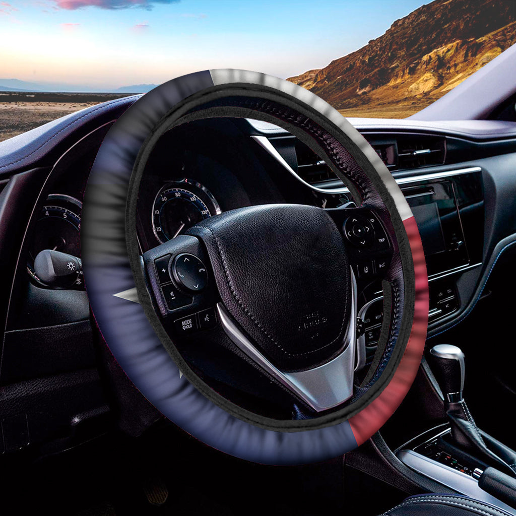 Flag Of Texas Print Car Steering Wheel Cover