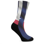Flag Of Texas Print Crew Socks