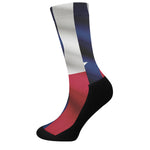 Flag Of Texas Print Crew Socks