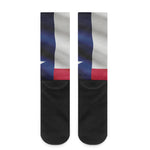 Flag Of Texas Print Crew Socks