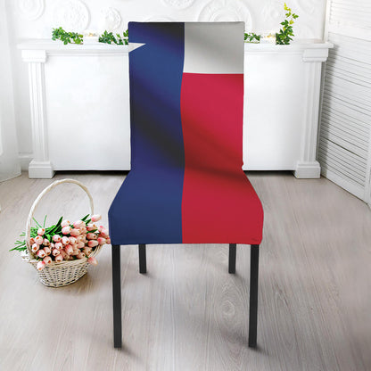 Flag Of Texas Print Dining Chair Slipcover