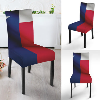 Flag Of Texas Print Dining Chair Slipcover