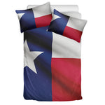 Flag Of Texas Print Duvet Cover Bedding Set