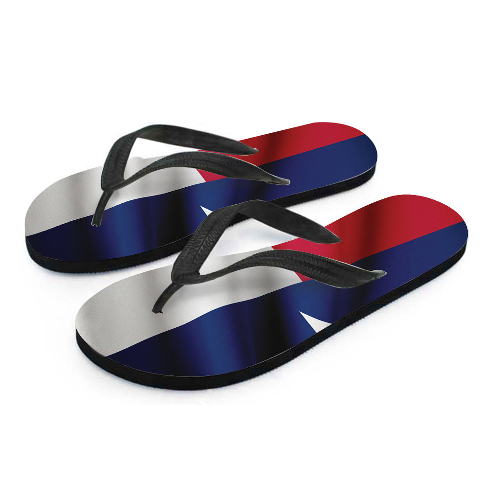 Flag Of Texas Print Flip Flops