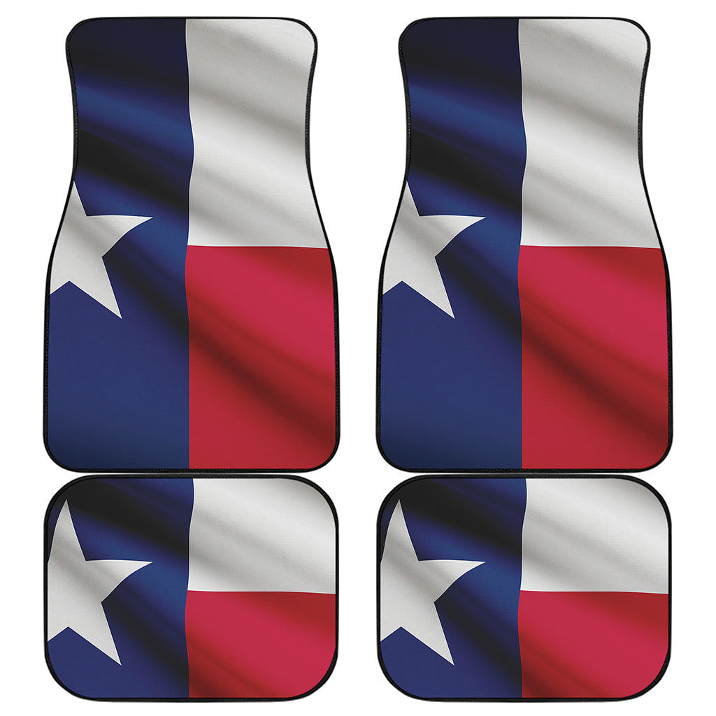 Flag Of Texas Print Front and Back Car Floor Mats