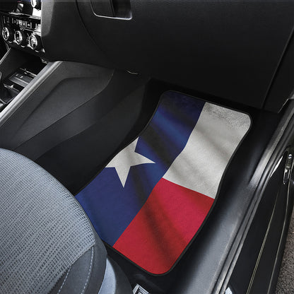 Flag Of Texas Print Front and Back Car Floor Mats