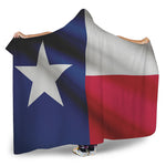 Flag Of Texas Print Hooded Blanket