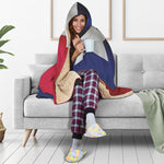 Flag Of Texas Print Hooded Blanket