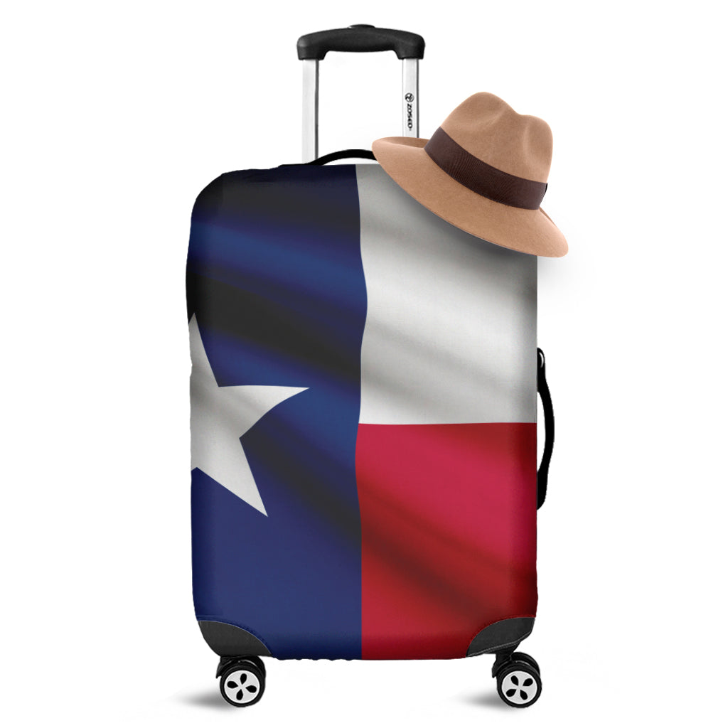 Flag Of Texas Print Luggage Cover