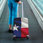 Flag Of Texas Print Luggage Cover